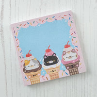 Ice Cream Cats Memo Pad