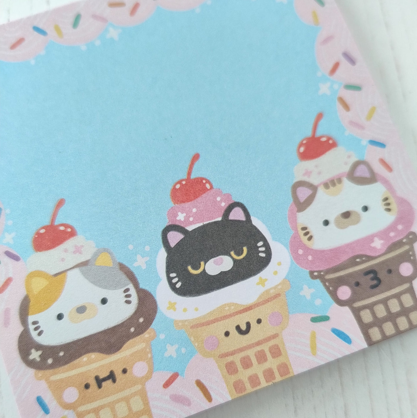 Ice Cream Cats Memo Pad