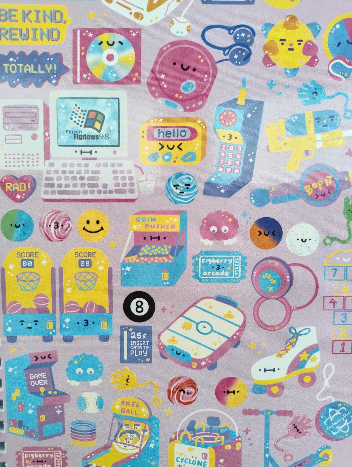 A5 90's Sticker Album