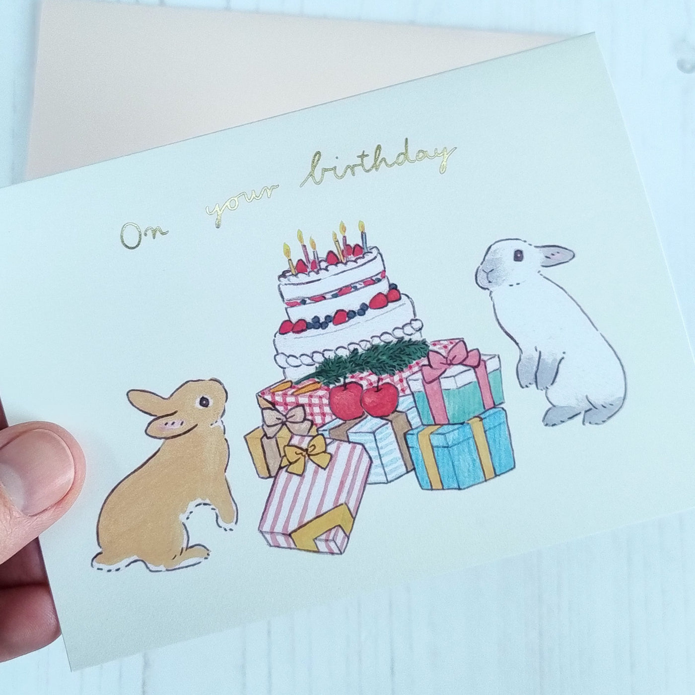 Bunny Birthday Pop Up Card