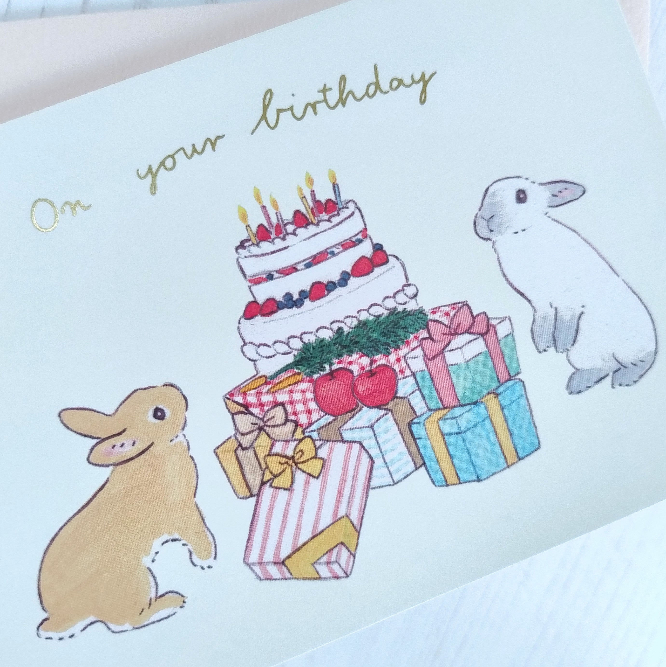 Bunny Birthday Pop Up Card