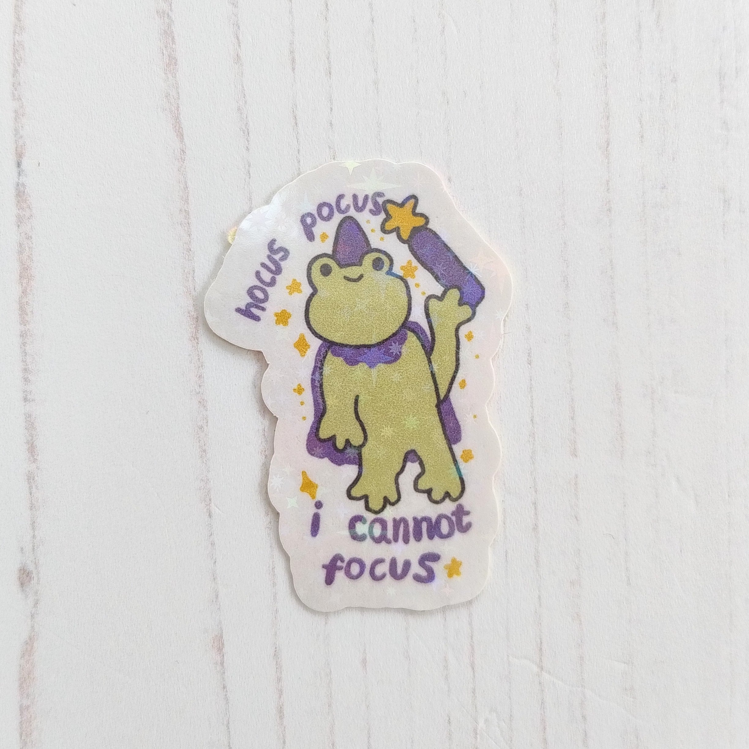 Hocus Pocus Frog Sticker