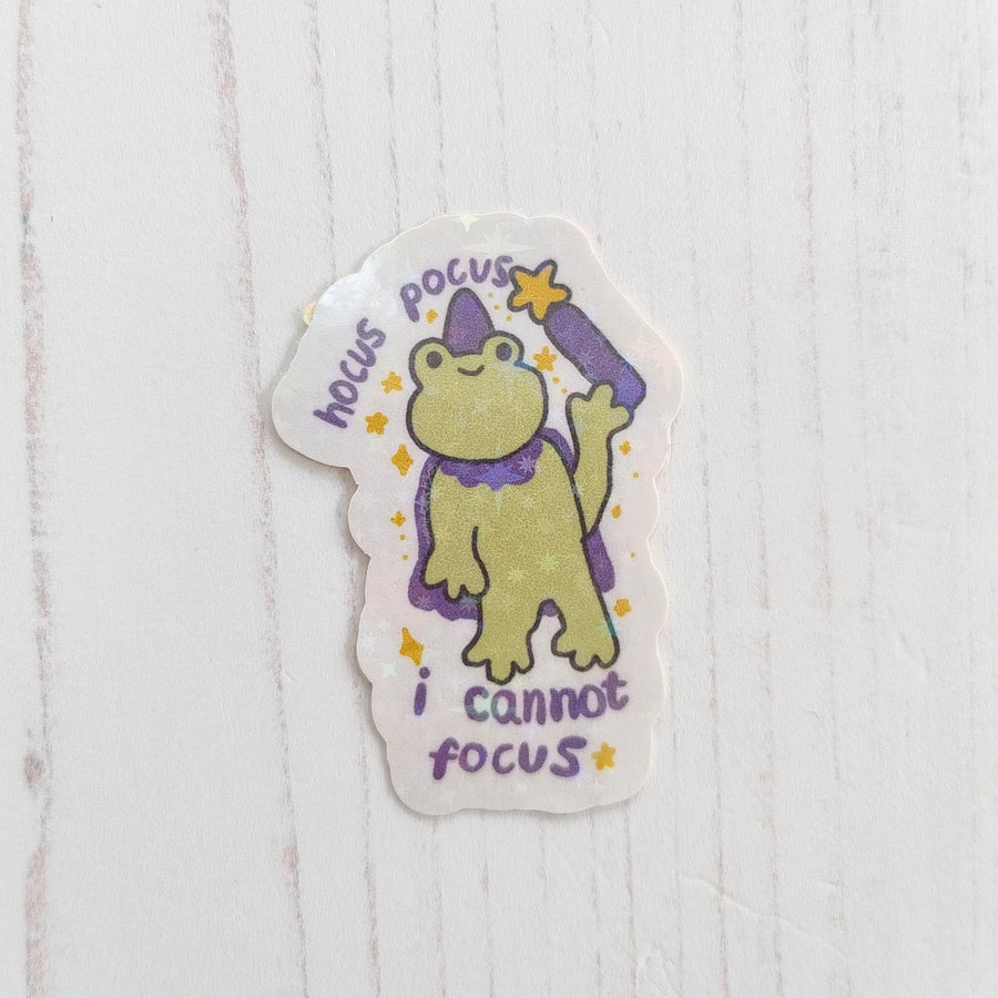 Hocus Pocus Frog Sticker