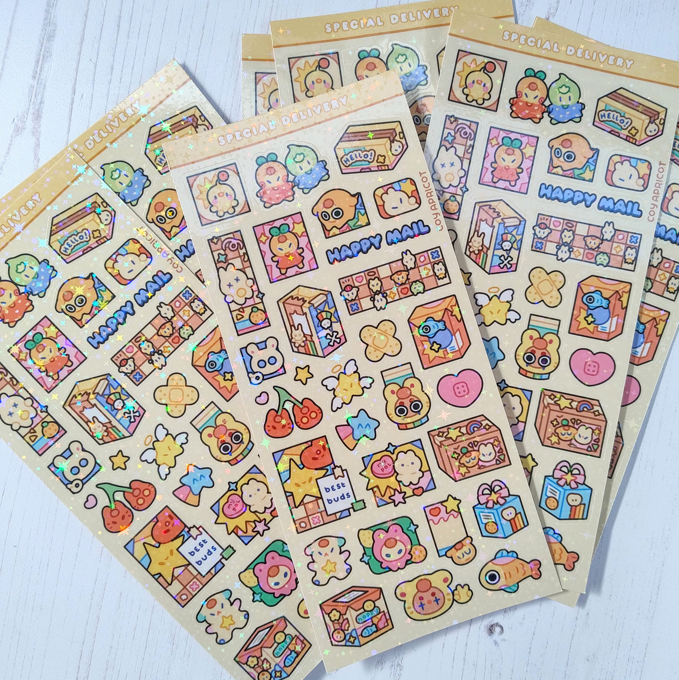 Special Delivery Holographic Stickers