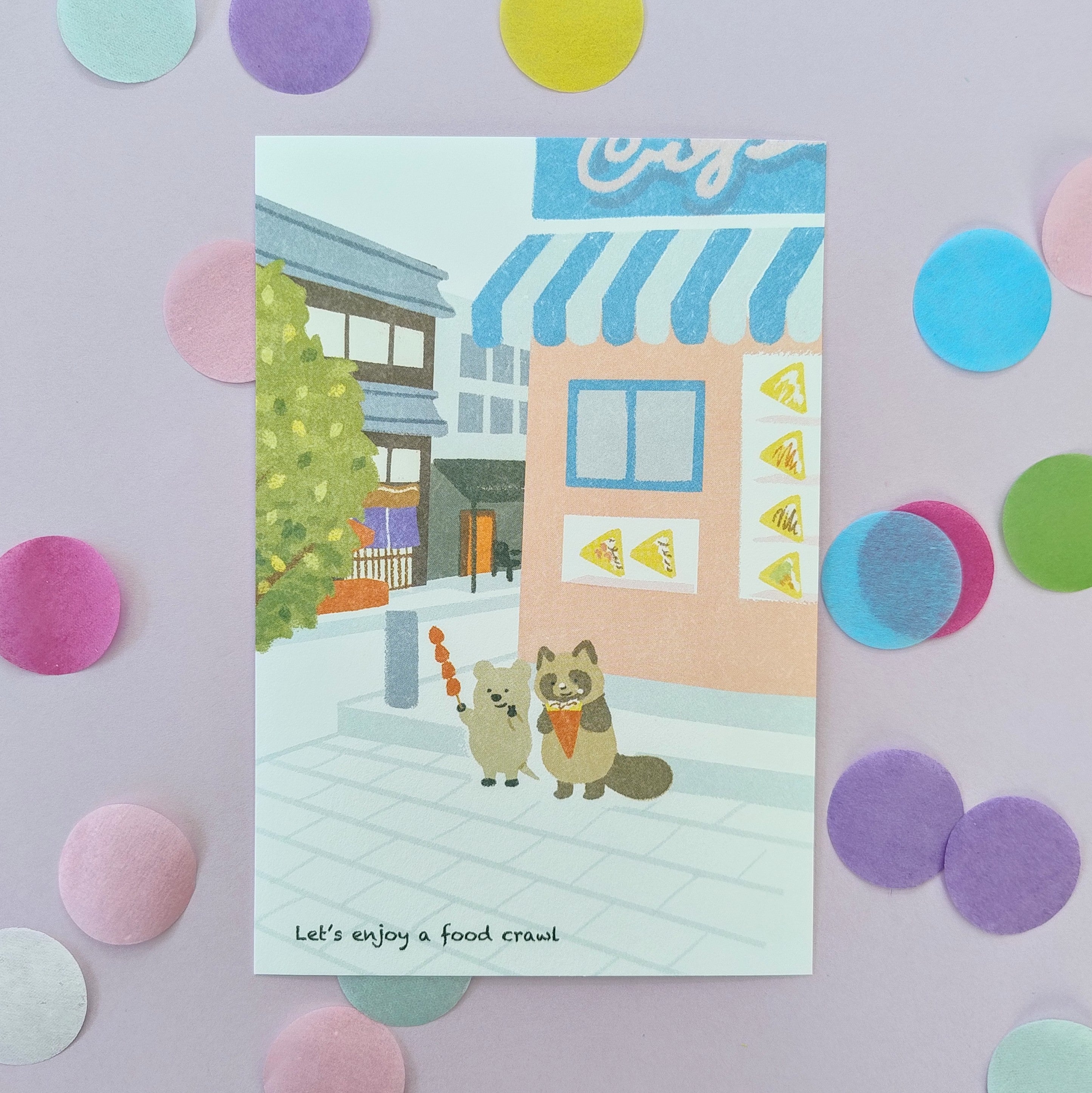 Food Crawl Postcard