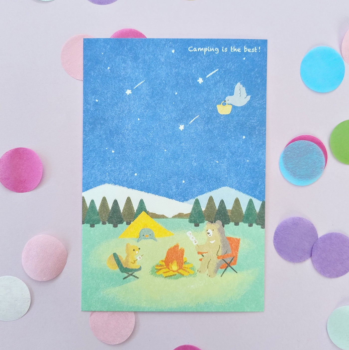 Camping Postcard