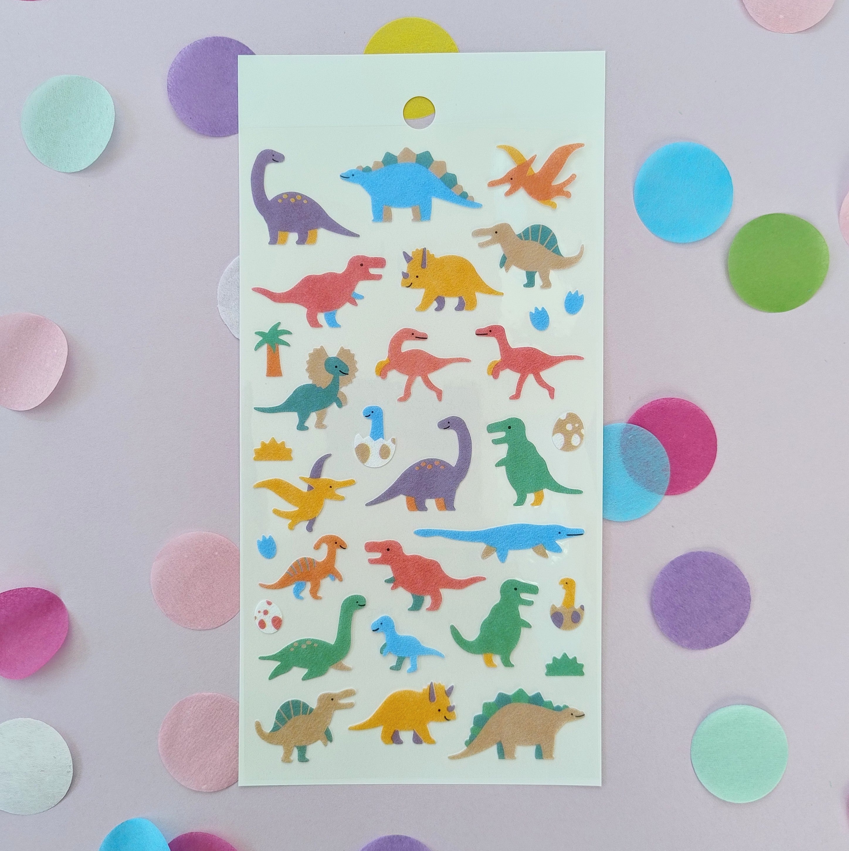 Colourful Dinosaurs Stickers