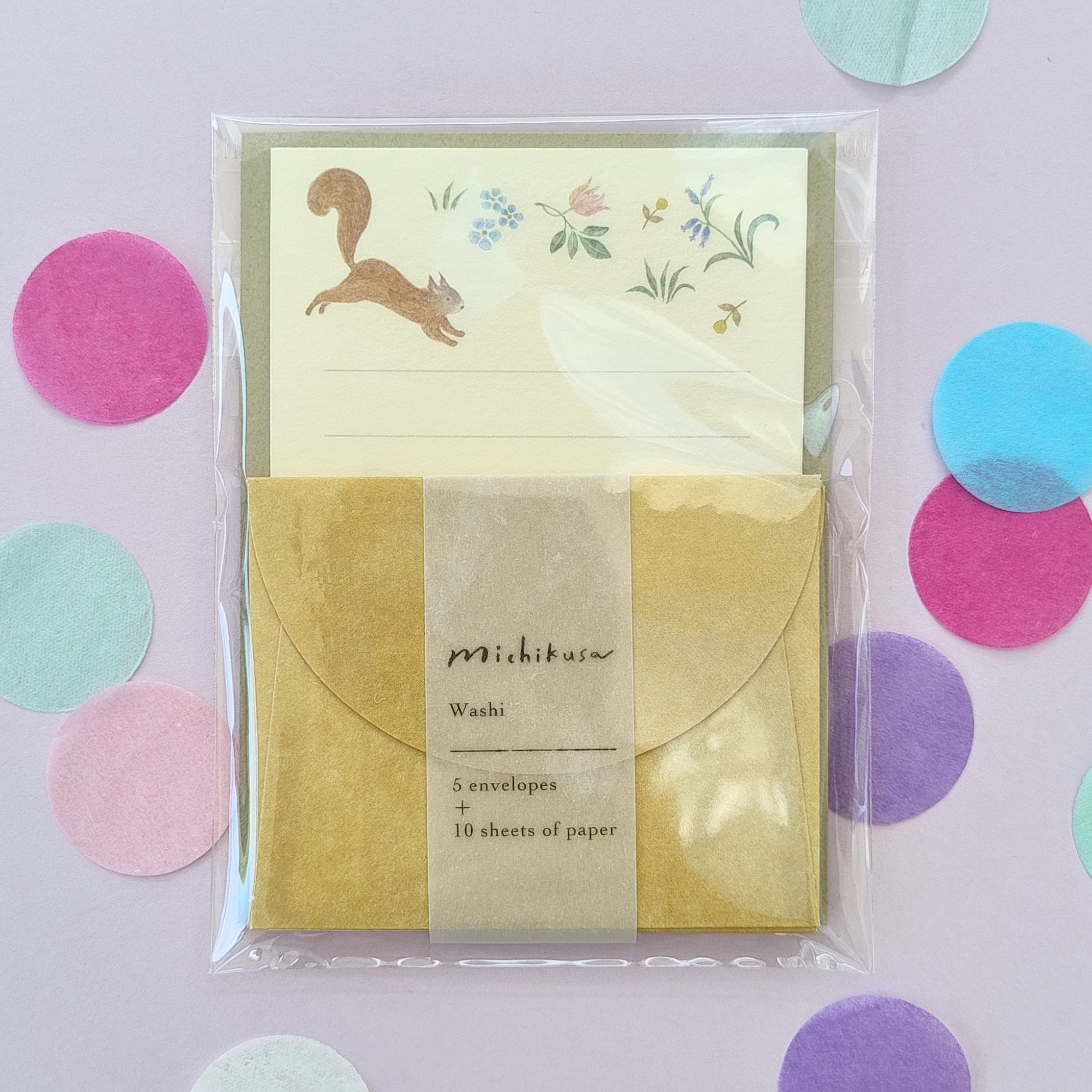 Little Red Squirrel Mini Letter Set