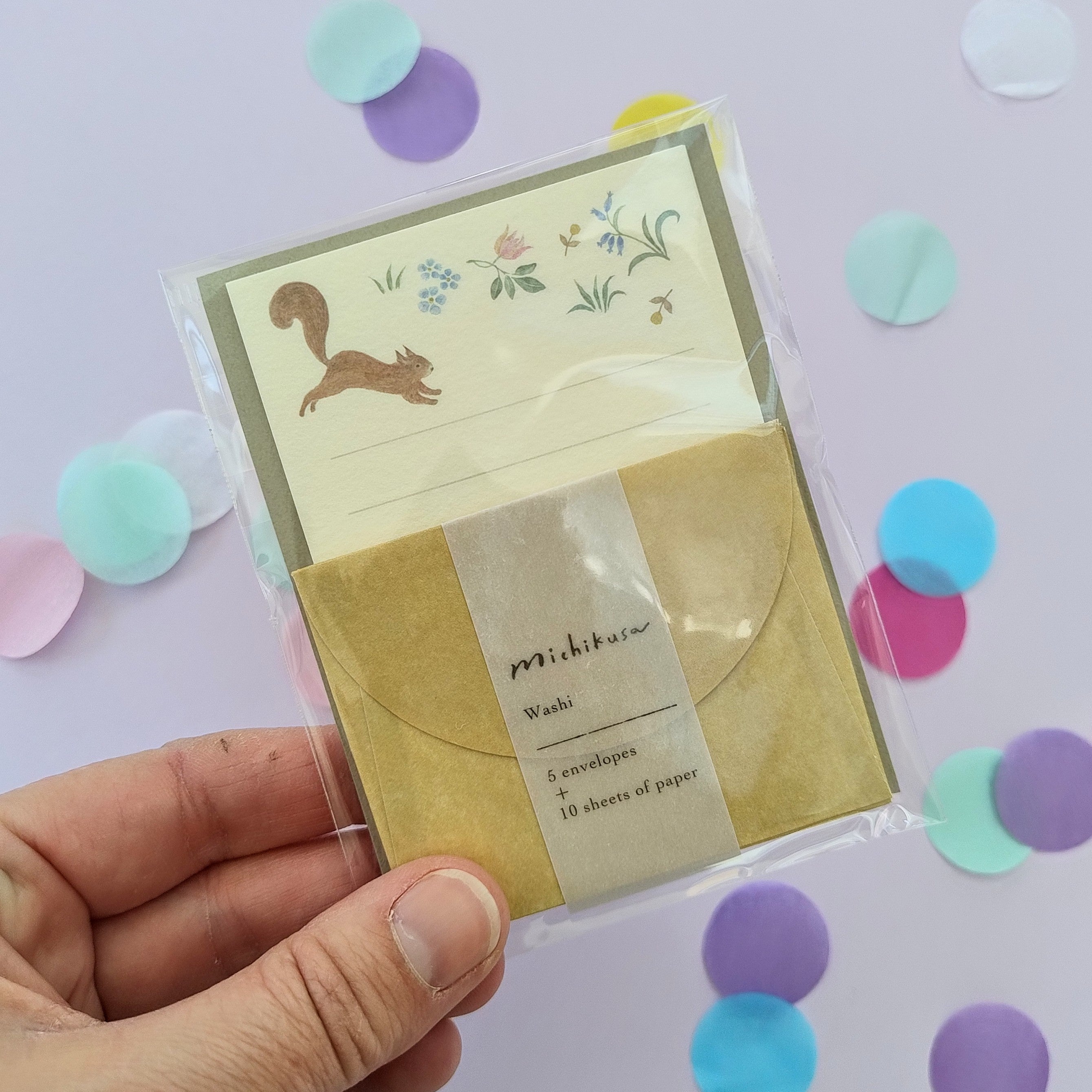 Little Red Squirrel Mini Letter Set