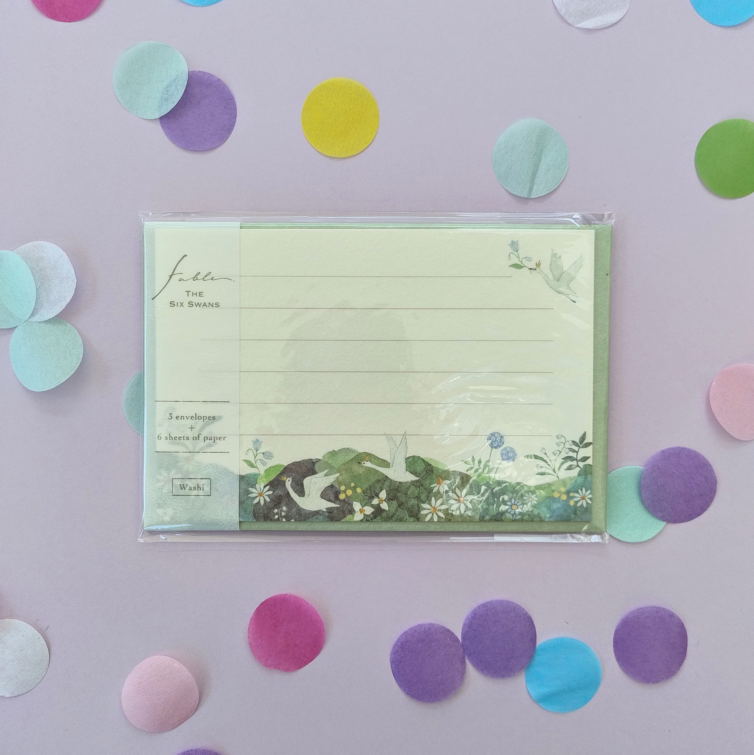 Six Swans Letter Set