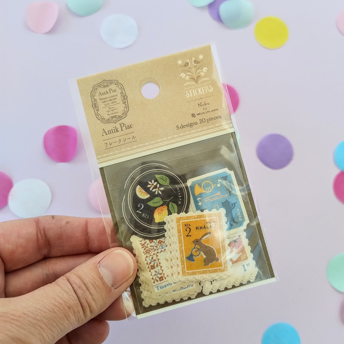 Neutral Colours Stamp Sticker Flakes