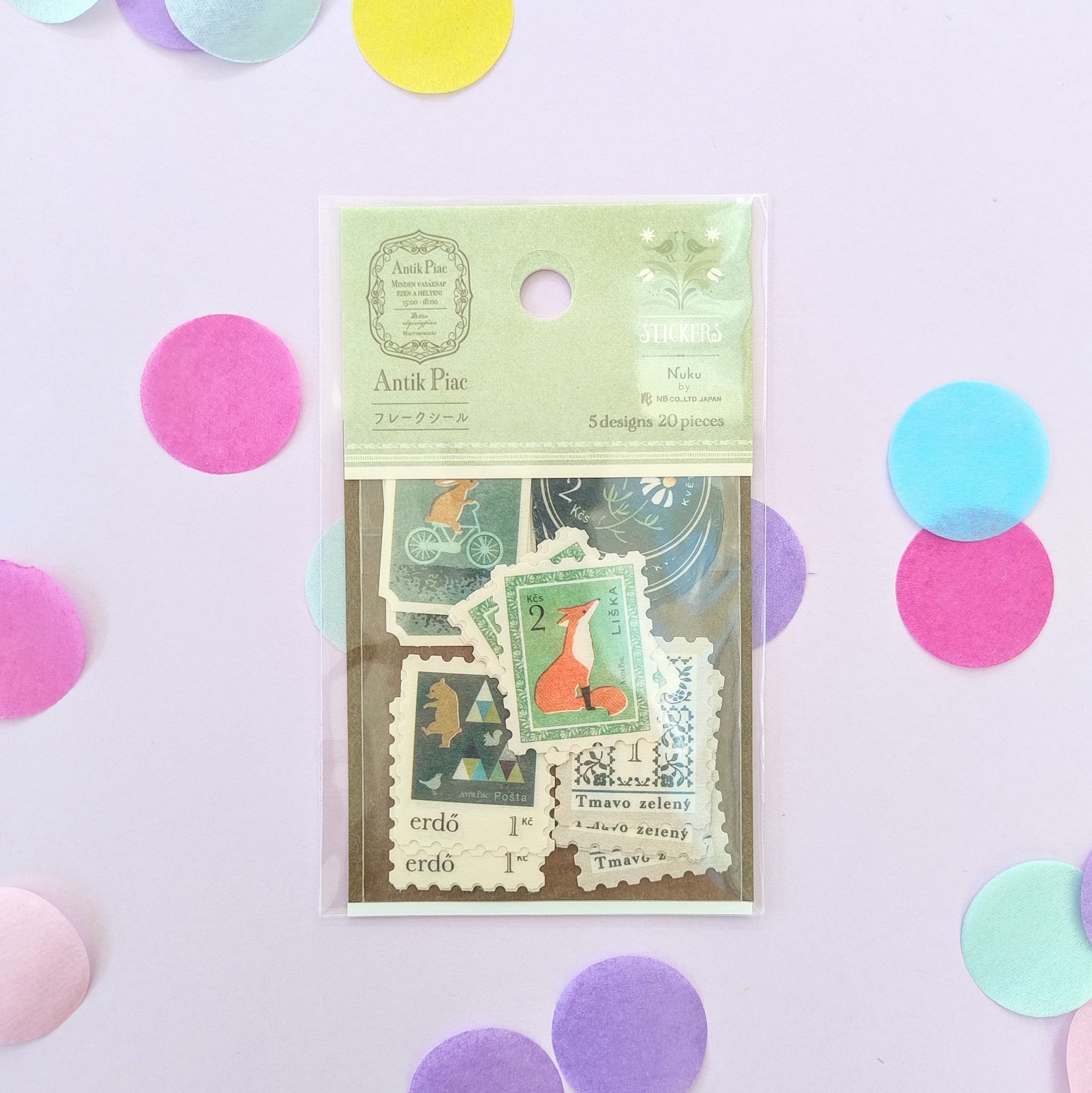 Green Stamps Sticker Flakes