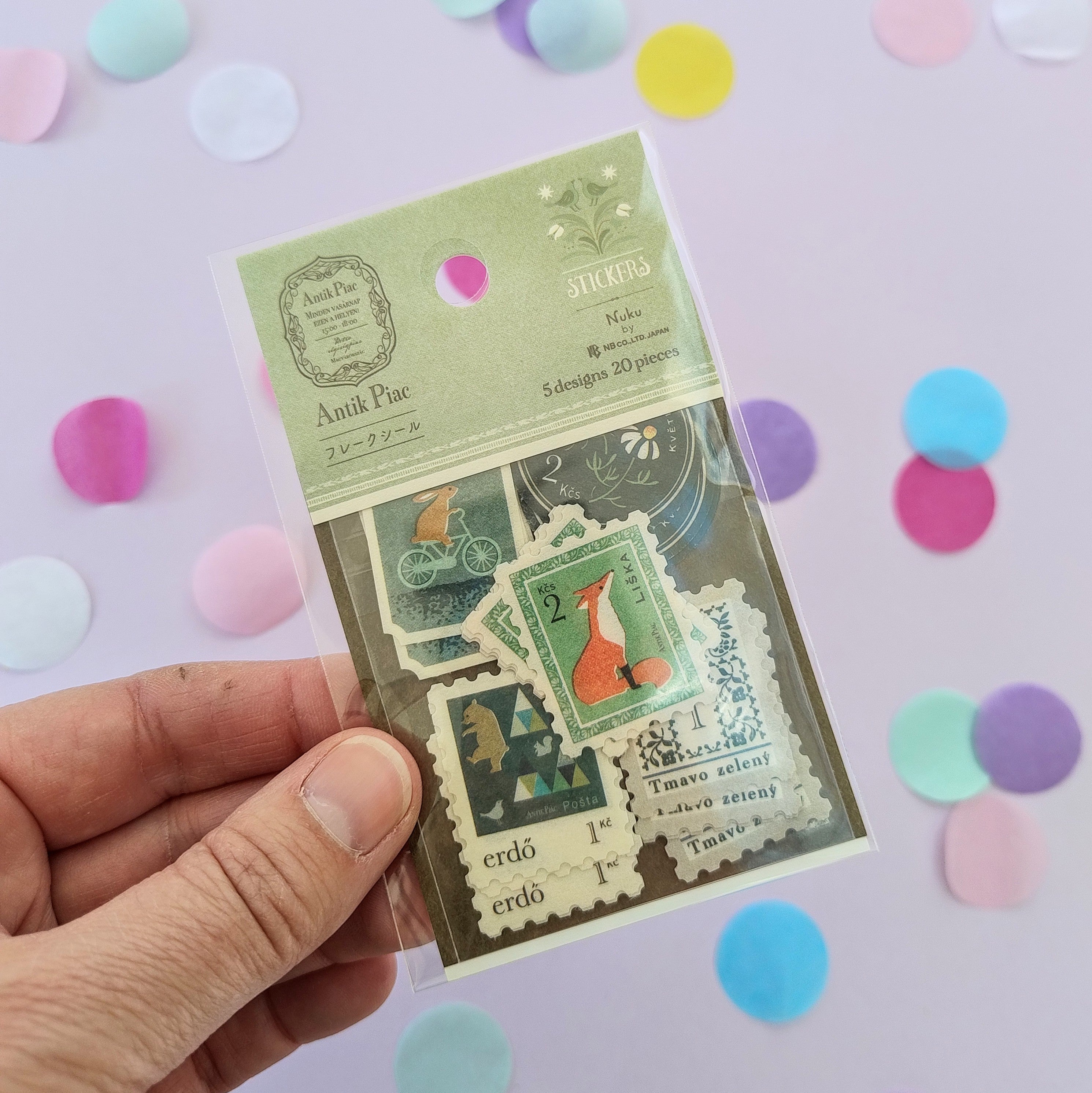 Green Stamps Sticker Flakes