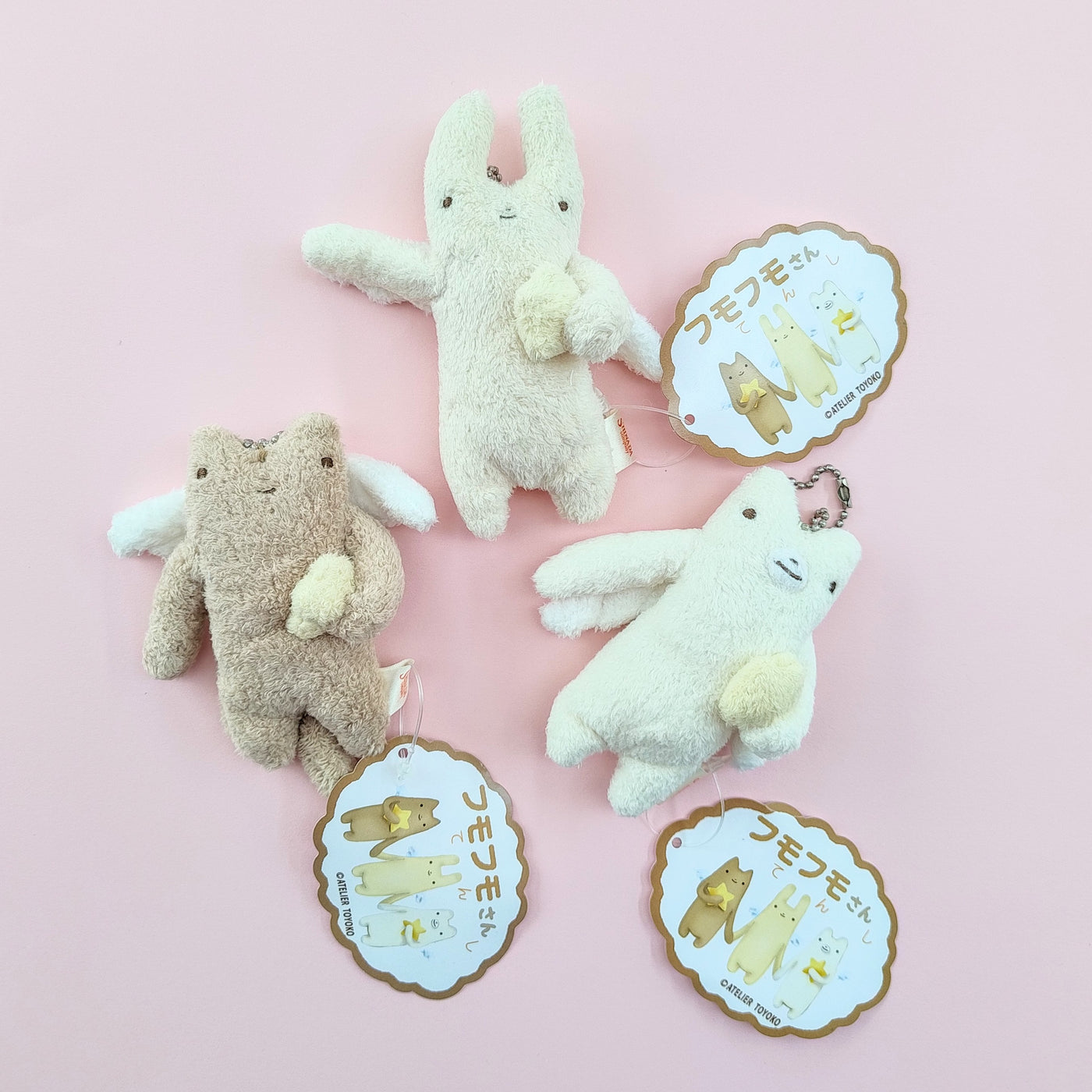 Fumofumo San Bear Angel Keychain (10cm)