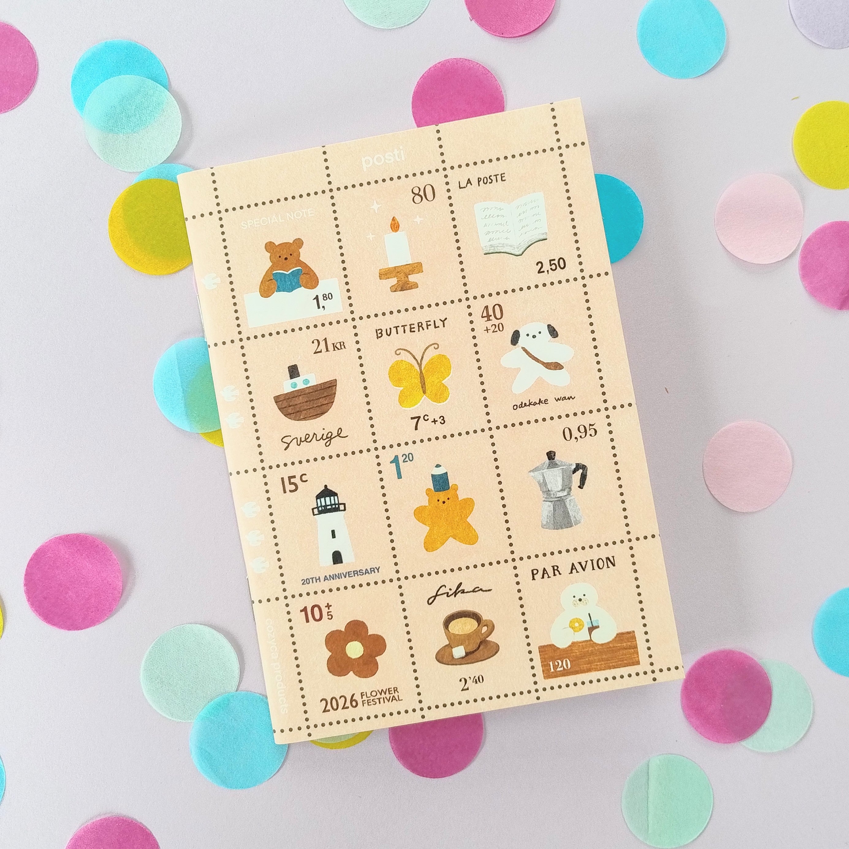 Cute Stamps A6 Notebook