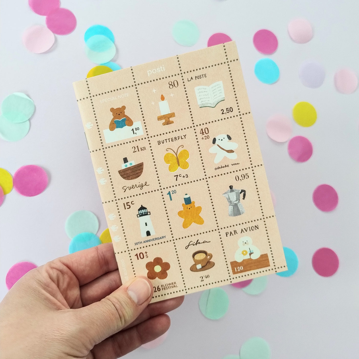 Cute Stamps A6 Notebook