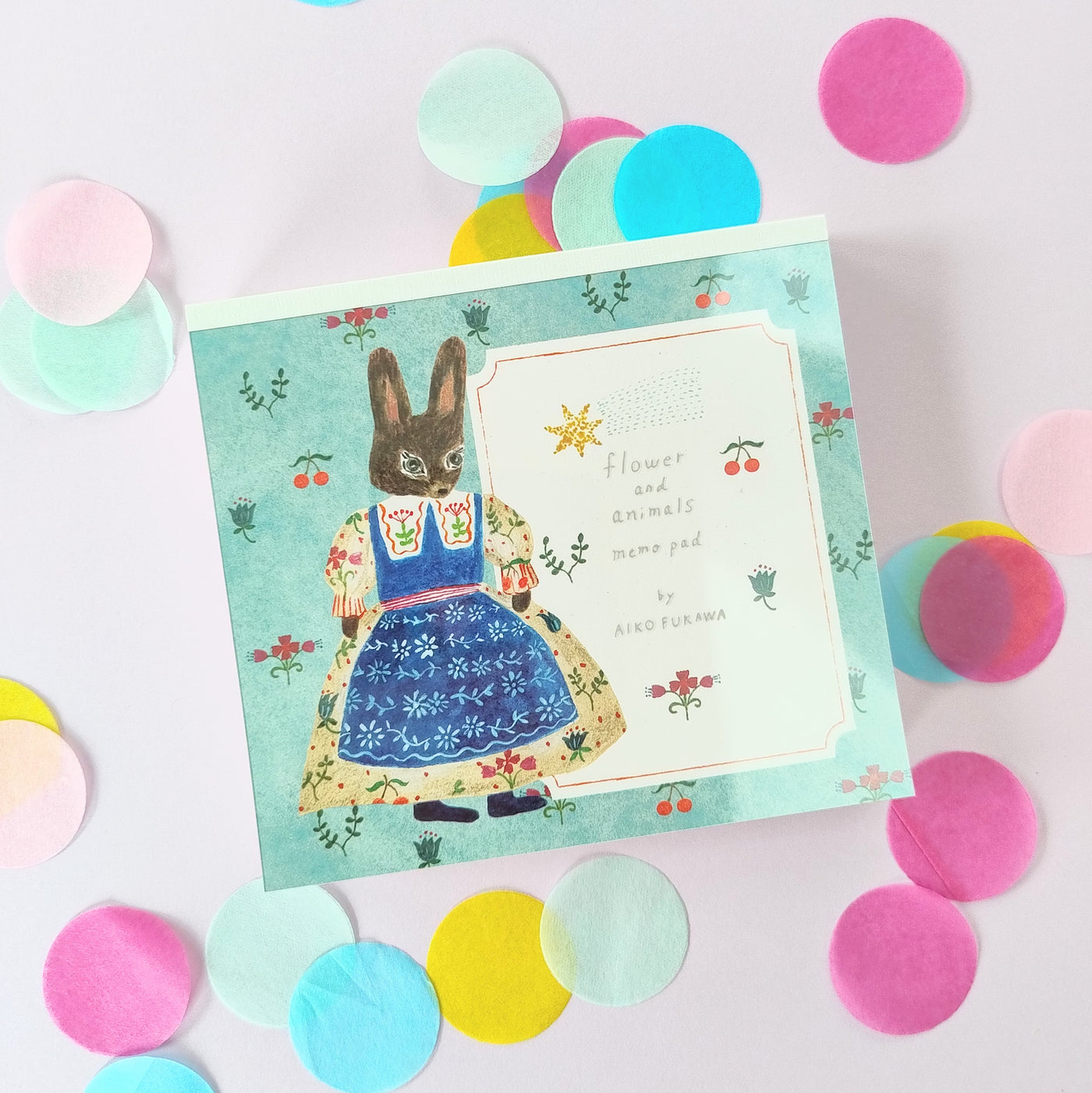 Flowers and Animals Memo Pad