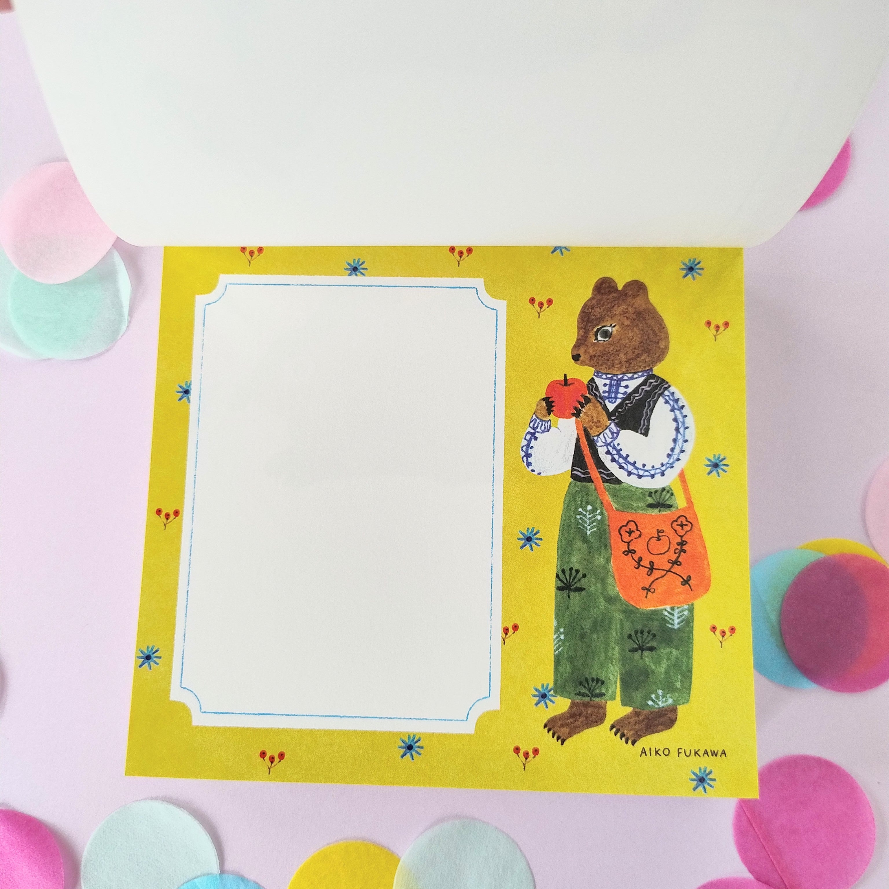 Flowers and Animals Memo Pad