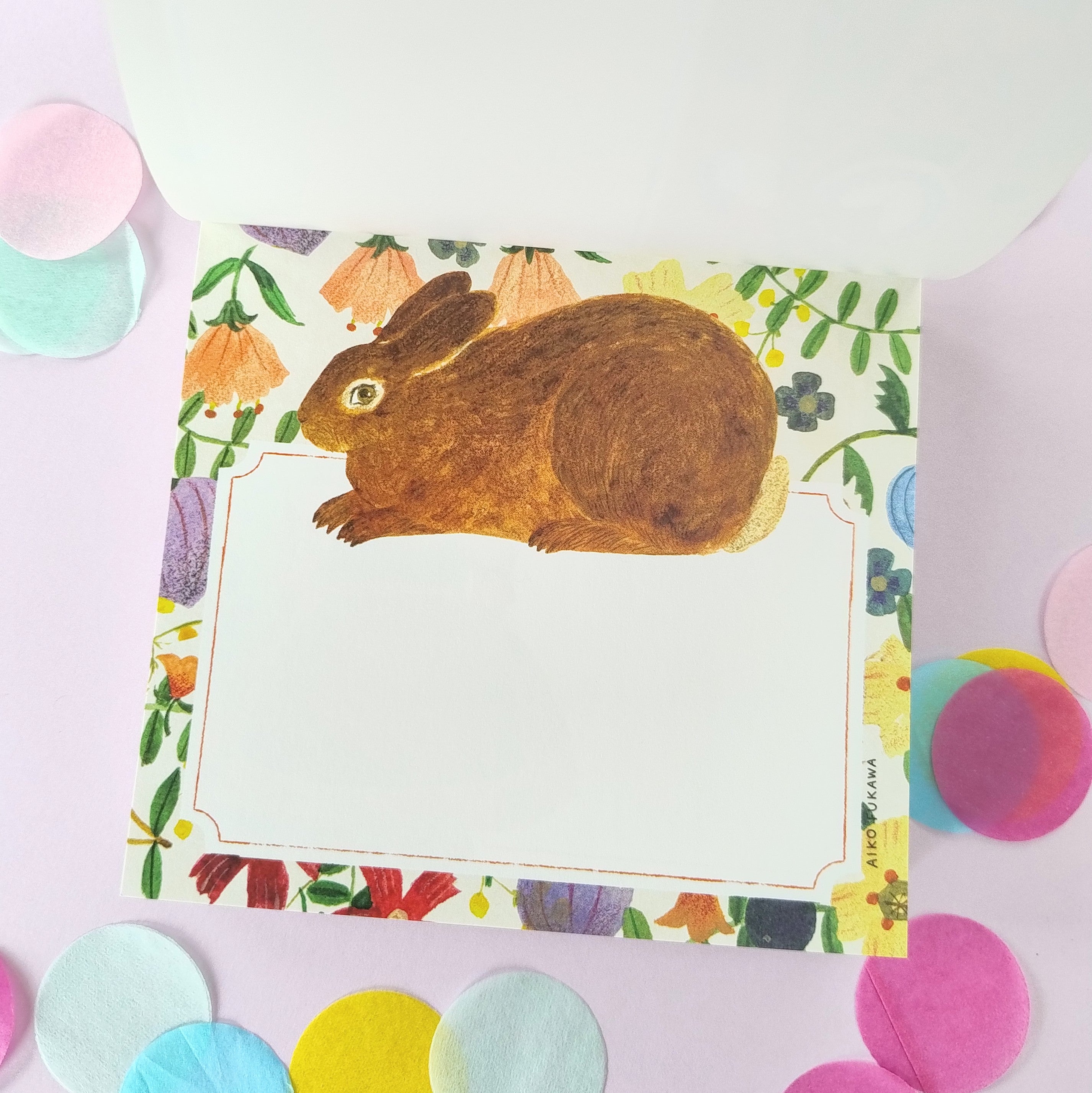 Flowers and Animals Memo Pad