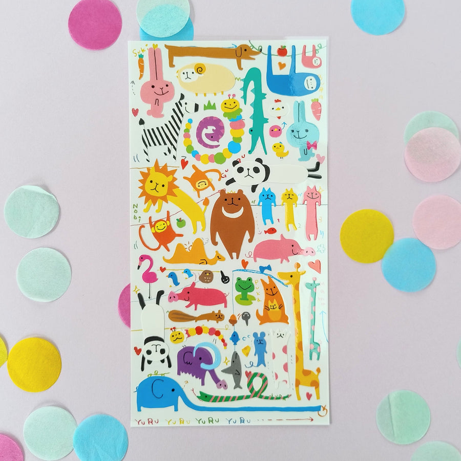 Crazy Animals Stickers