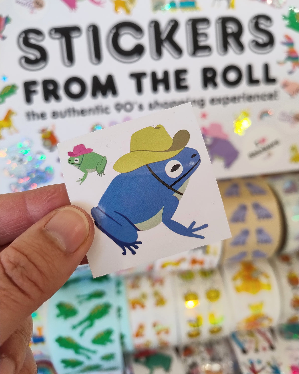 "Country Toads" Stickers from the Roll