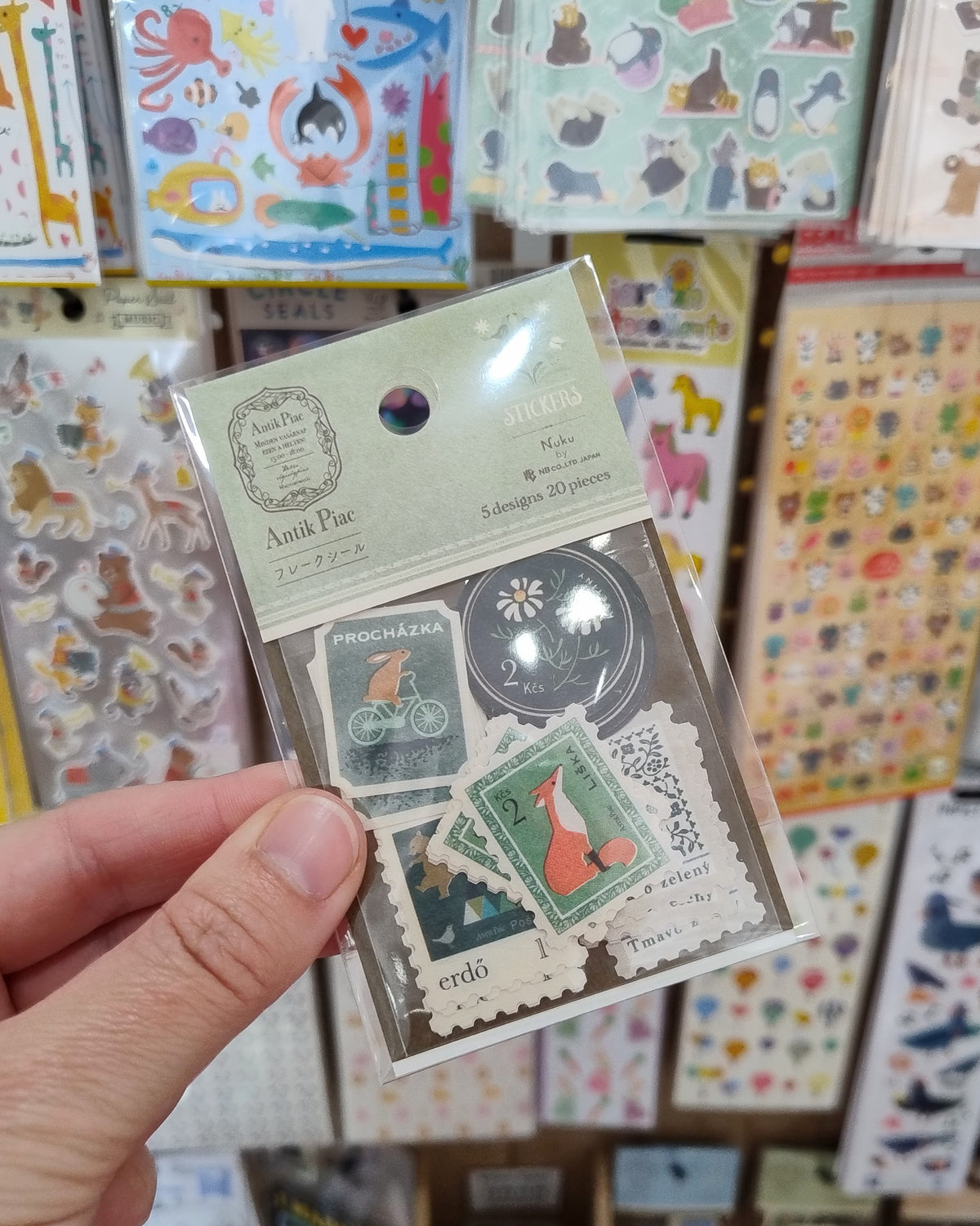 Green Stamps Sticker Flakes