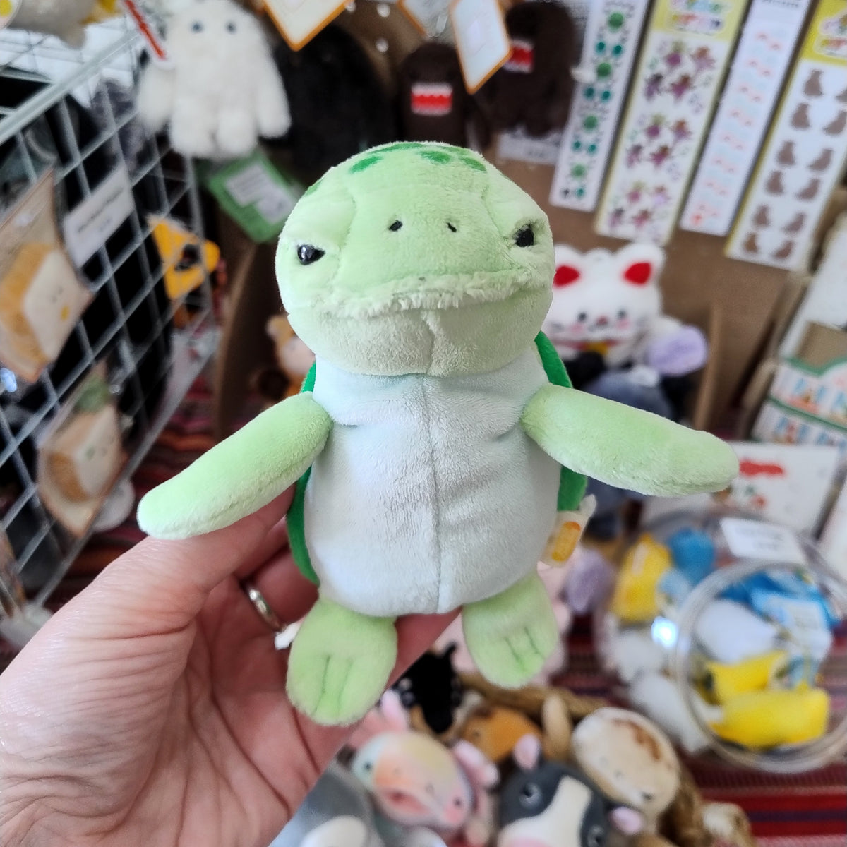 Mini Green Mochi Turtle (14 cm)