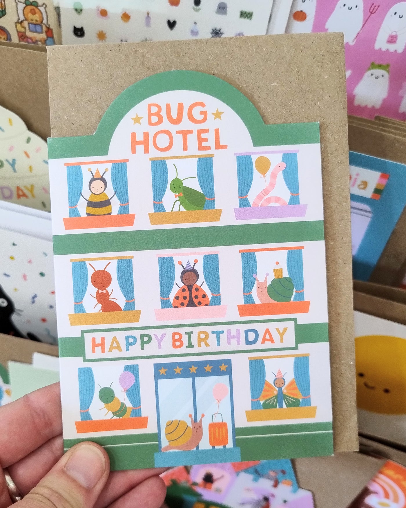 Bug Hotel Birthday Card