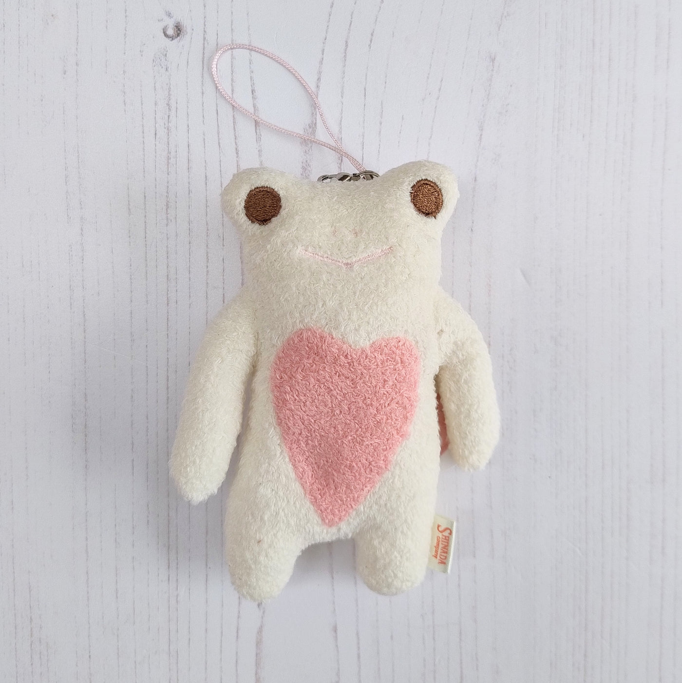 Fumofumo San Mini White Frog Keychain (12cm)