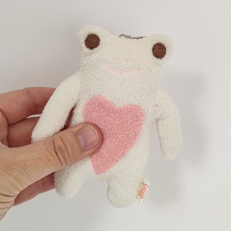 Fumofumo San Mini White Frog Keychain (12cm)