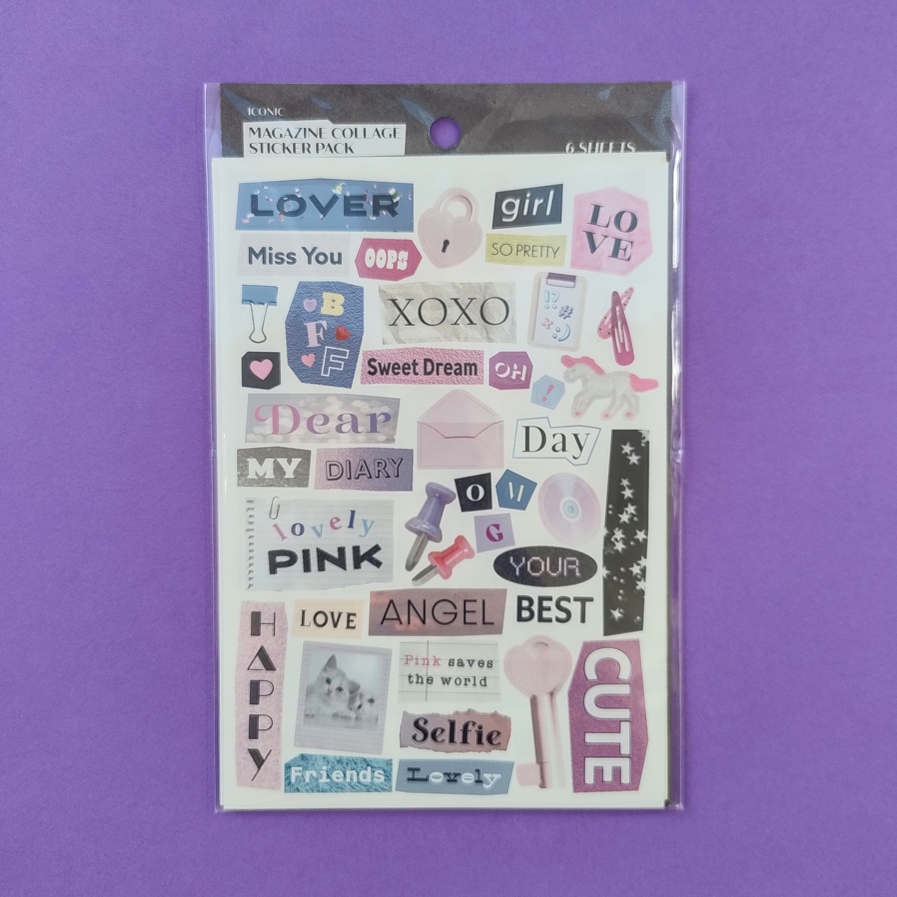 Magazine Collage Sticker Pack