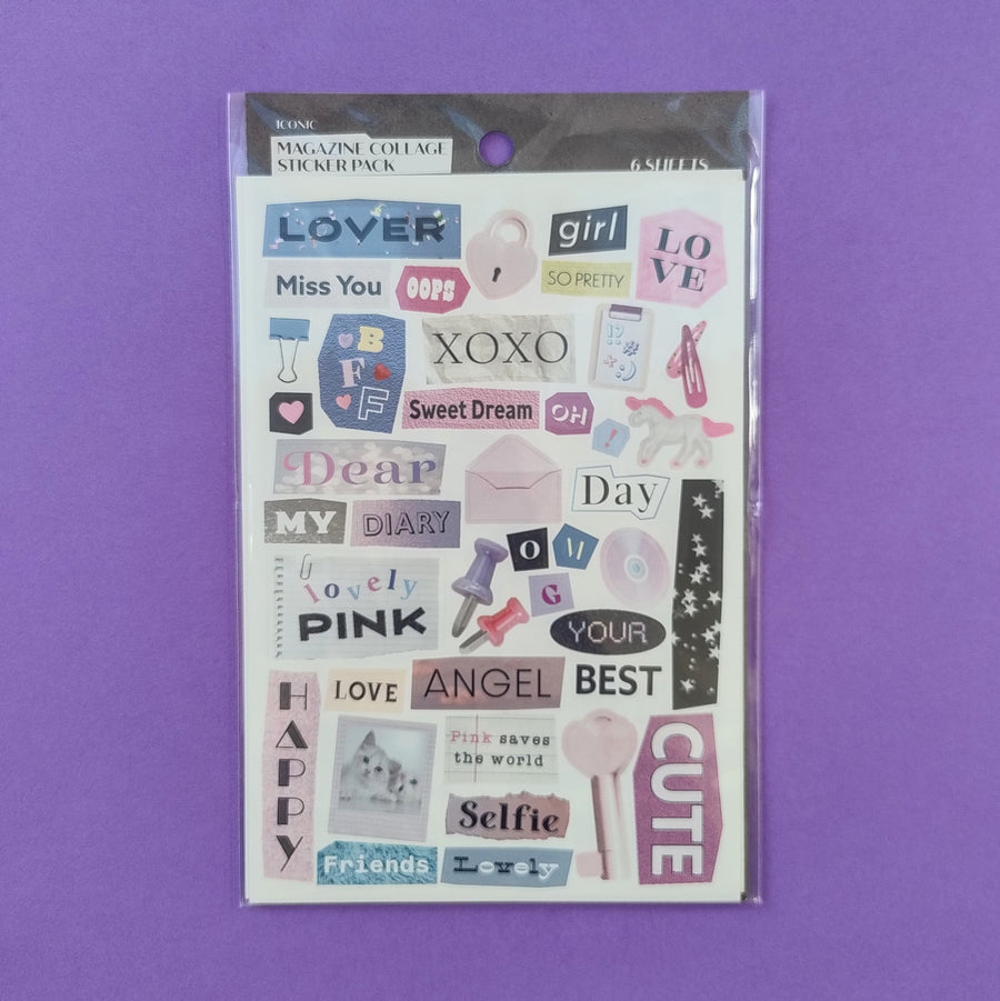 Magazine Collage Sticker Pack