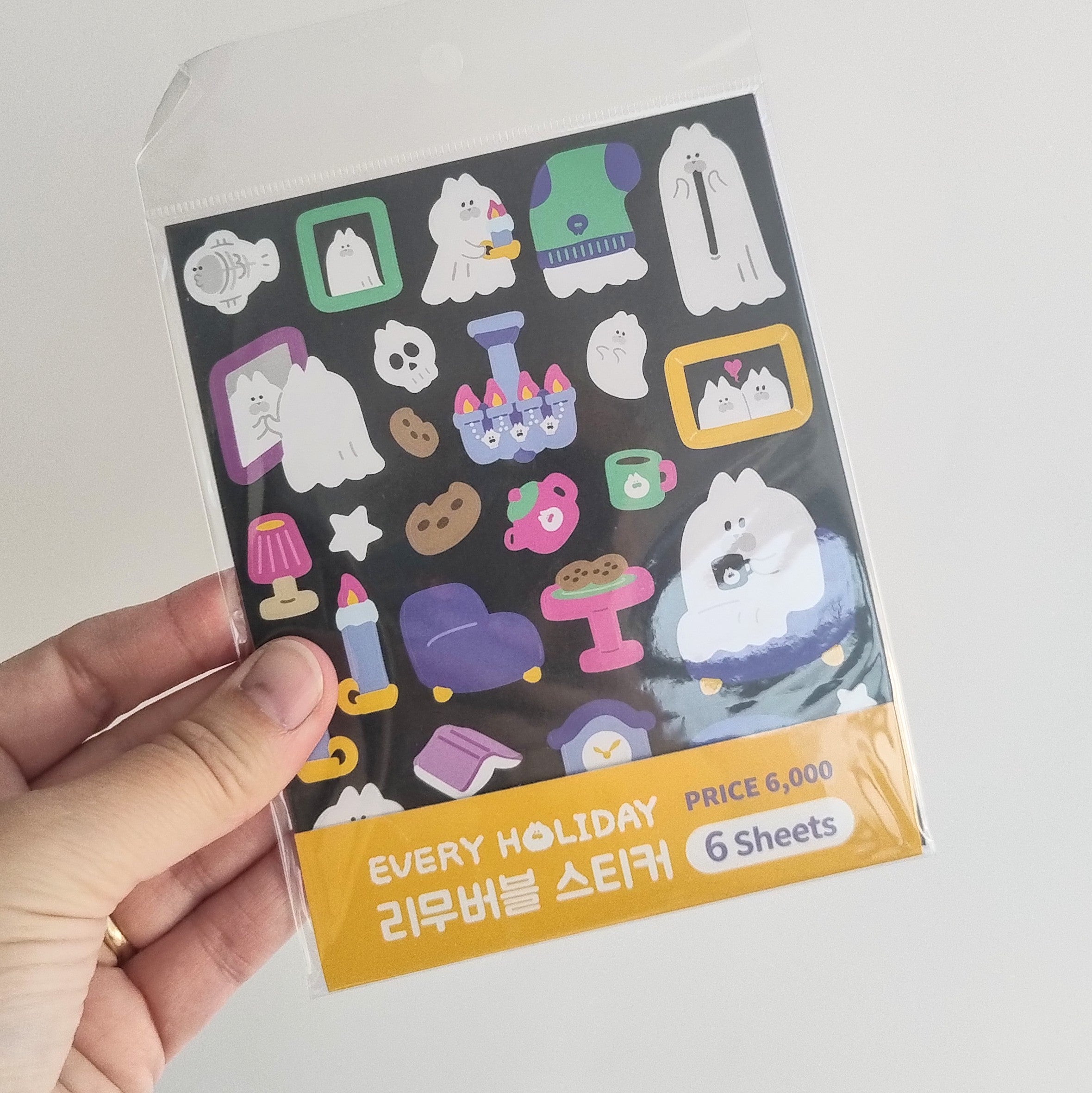 Ghost Cats Stickers Set
