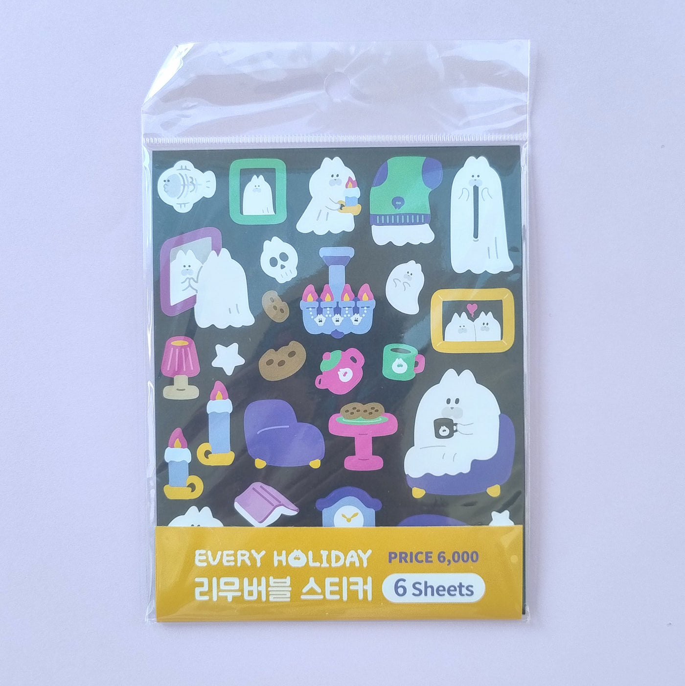Ghost Cats Stickers Set
