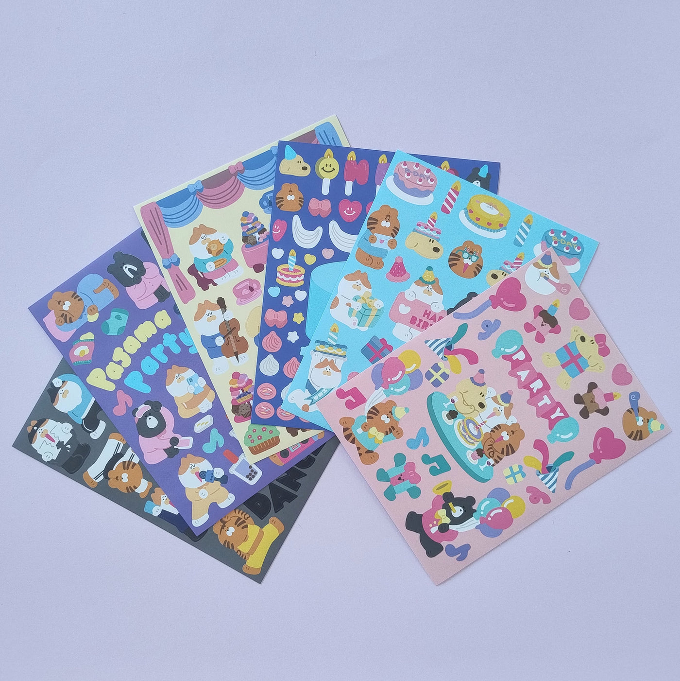 Party Time Animals Stickers Set