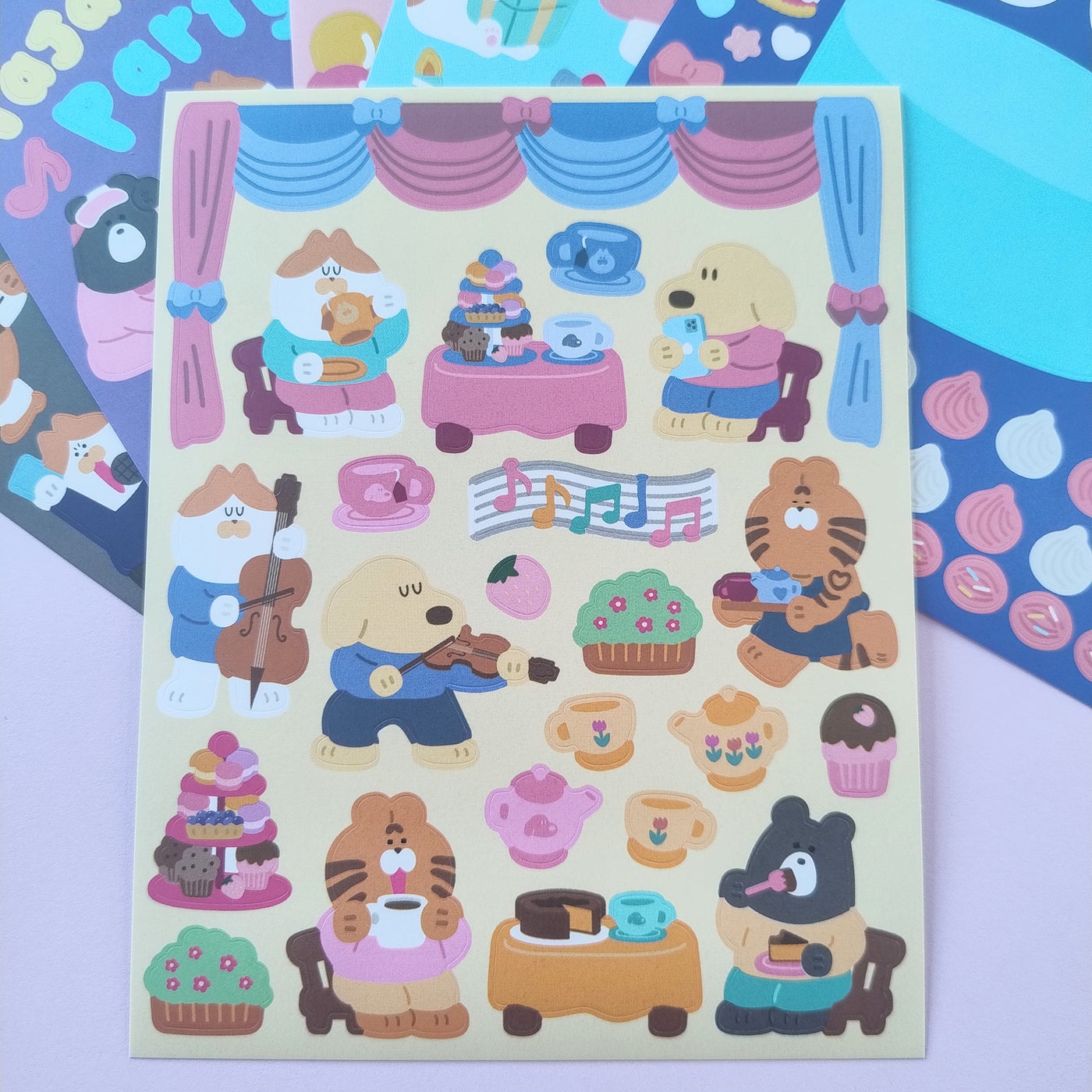 Party Time Animals Stickers Set