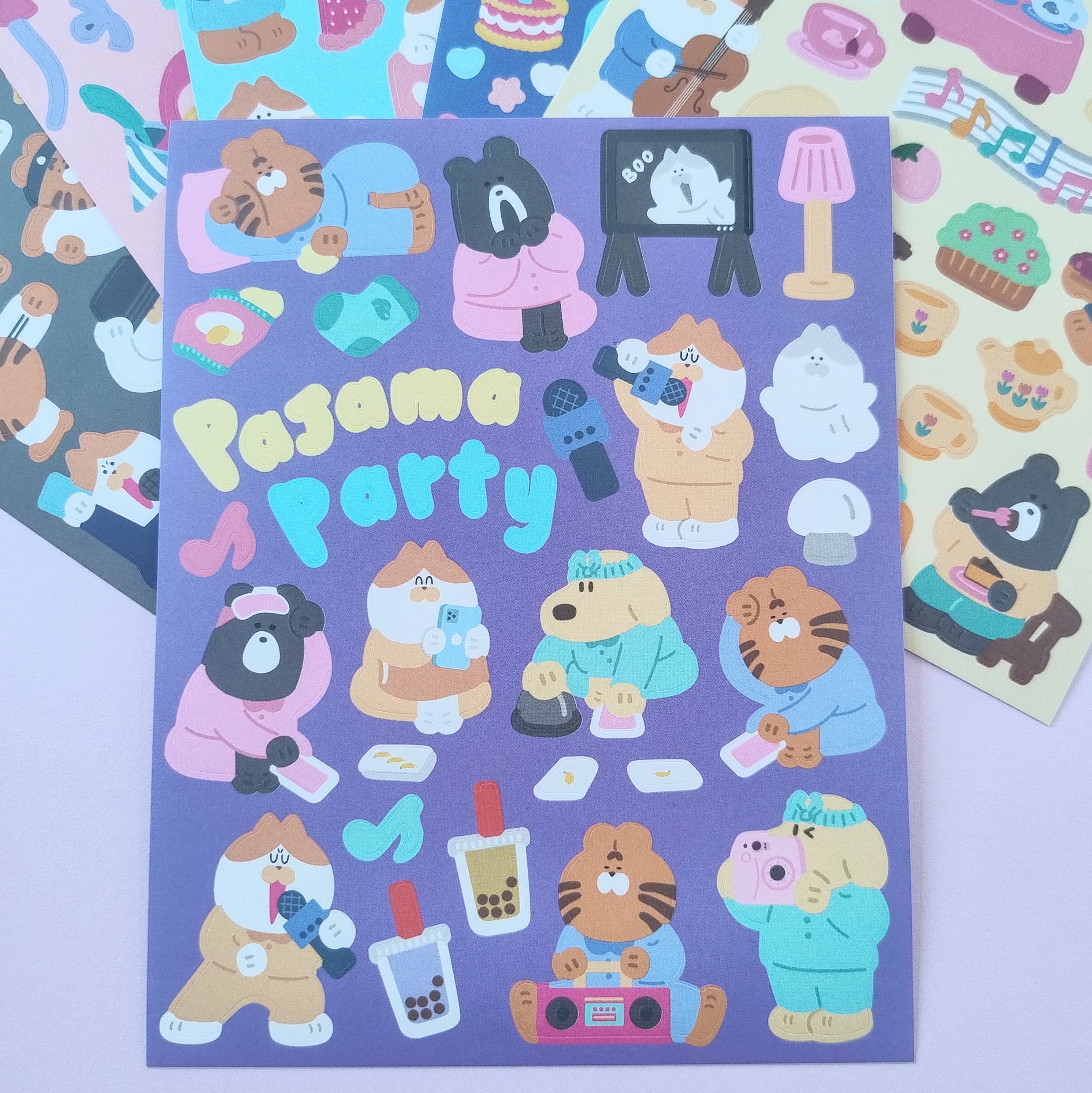 Party Time Animals Stickers Set