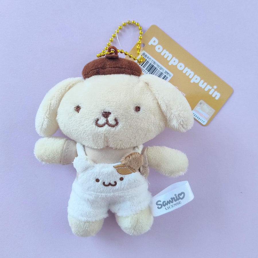 Pompompurin Fluffy Dungarees Mini Plush (10 cm)