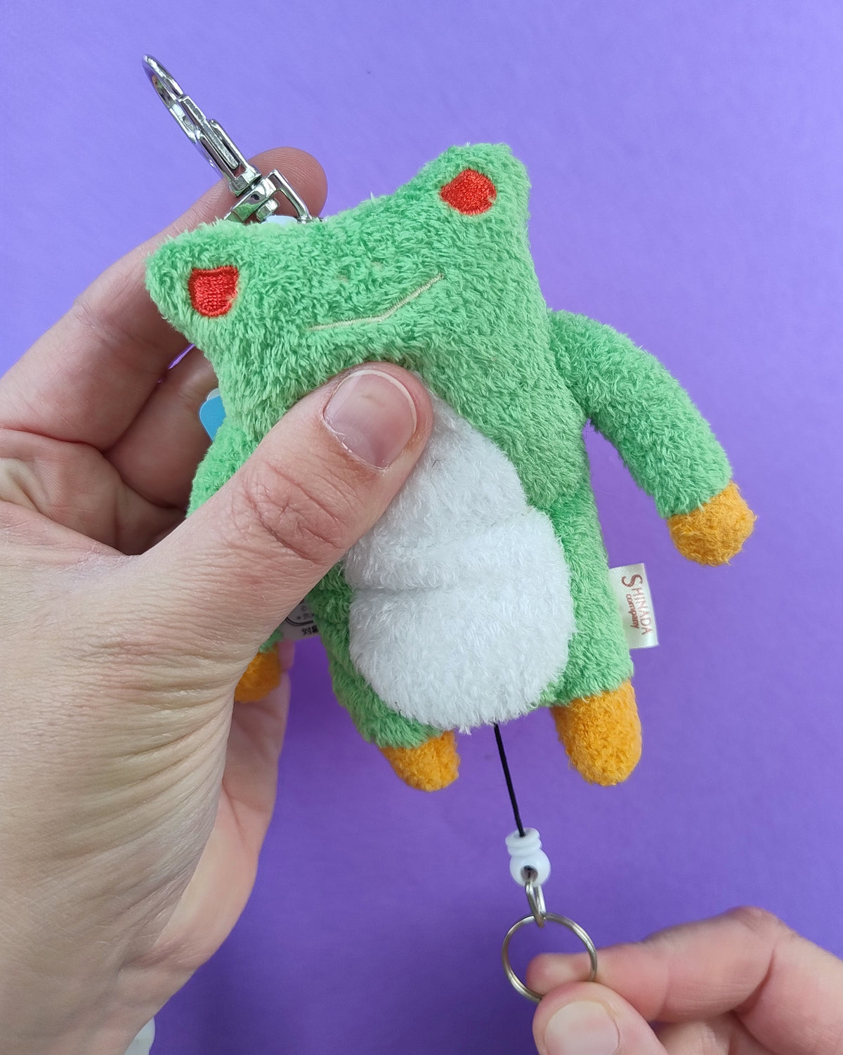 Fumofumo San Mini Red Eyed Frog 'Reel' Keychain (11cm)