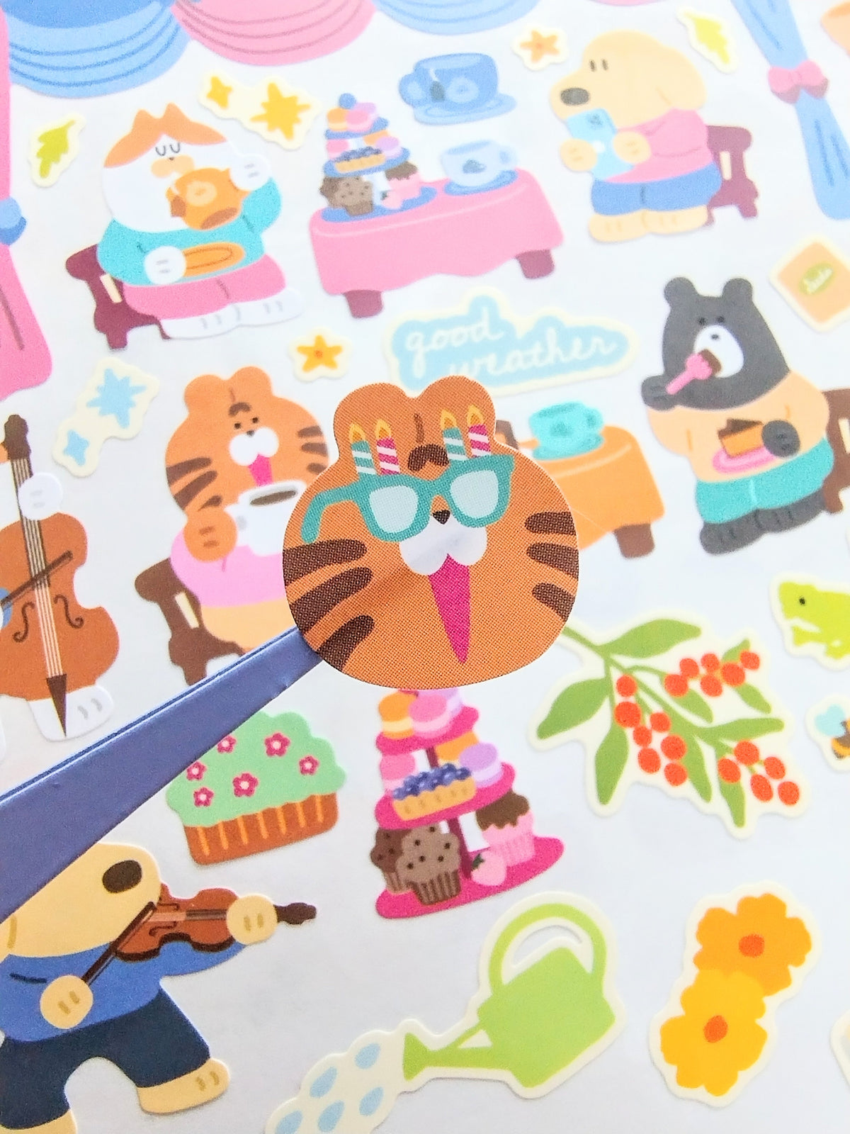 Party Time Animals Stickers Set