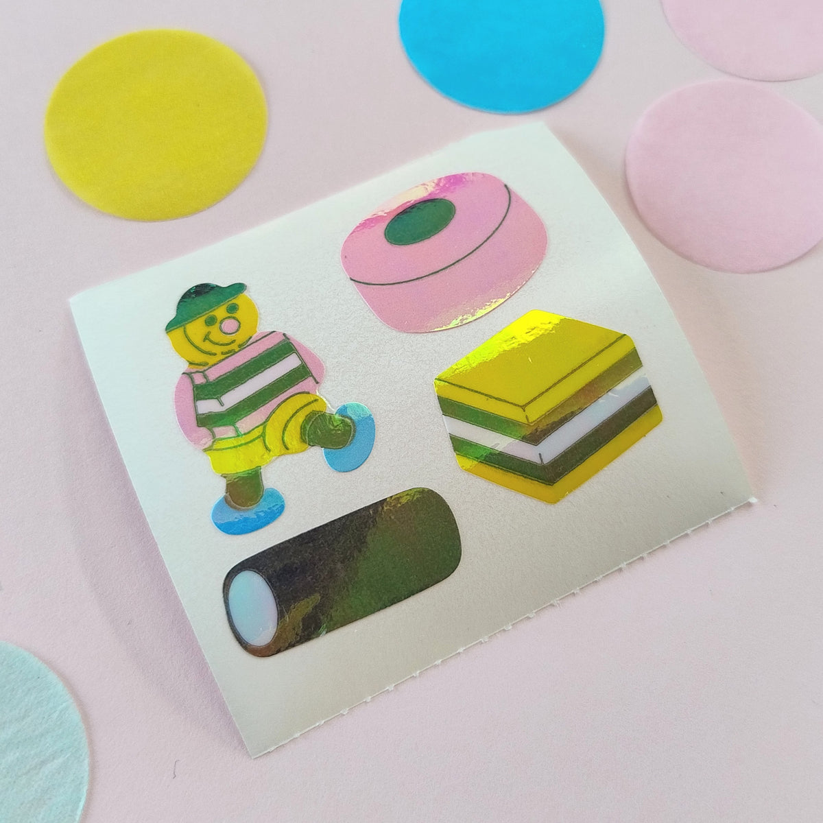 Liquorice Allsorts Stickers from the Roll