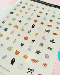 Lil Spooky Things Clear Vinyl Sticker Sheet