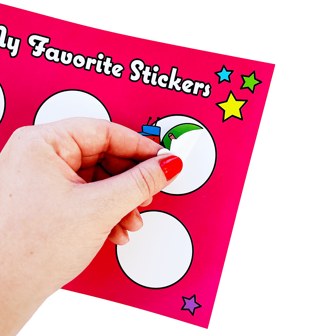 Retro Rainbow Sticker Collector Album
