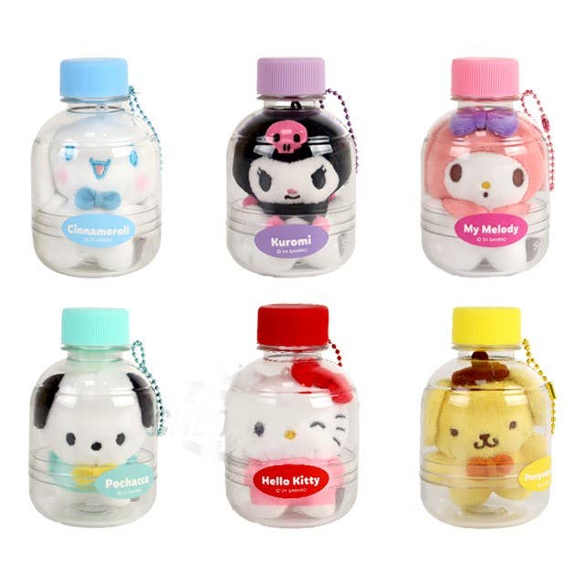 Pochacco Mini Bottle Plush Keychain (10 cm)