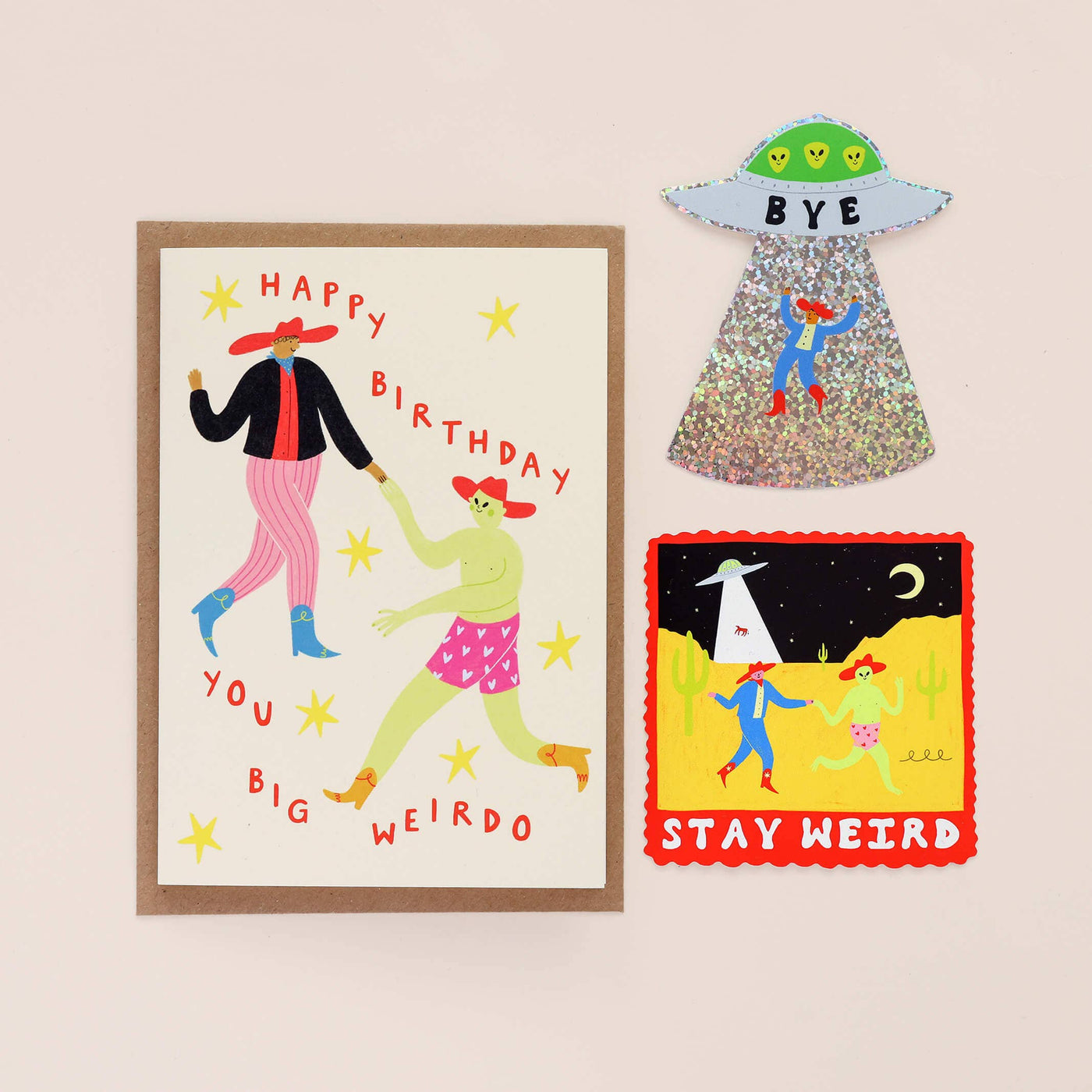 Big Weirdo Birthday Card