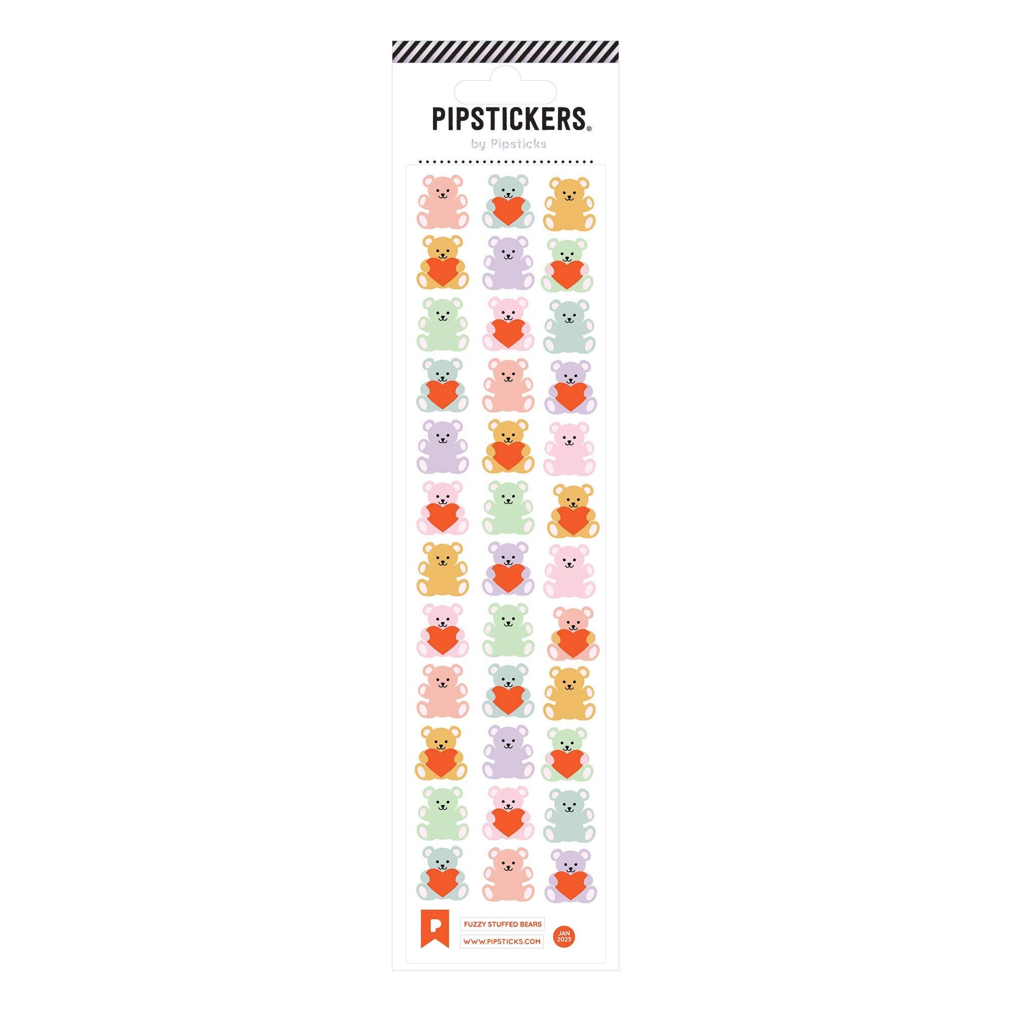 Fuzzy Stuffed Bears Stickers