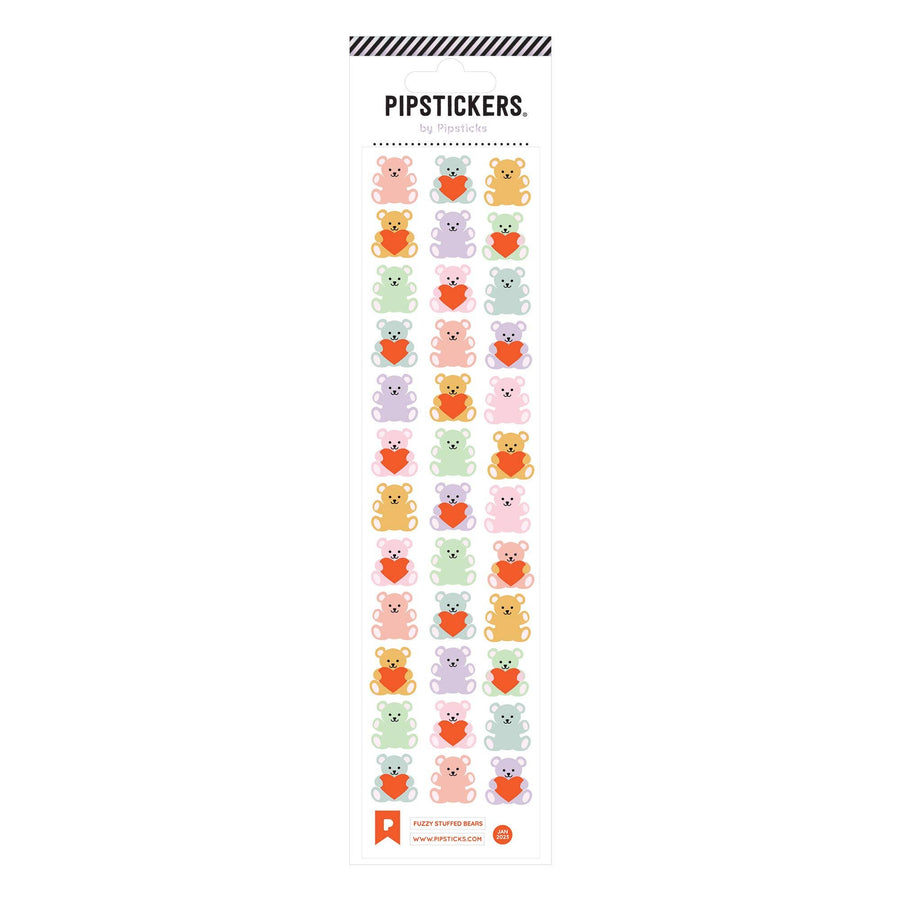 Fuzzy Stuffed Bears Stickers