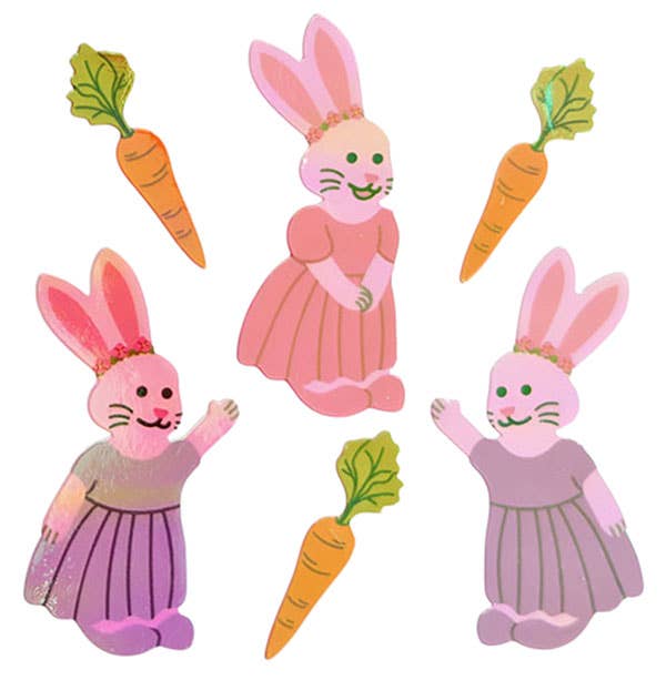 Bunnies Shiny Stickers