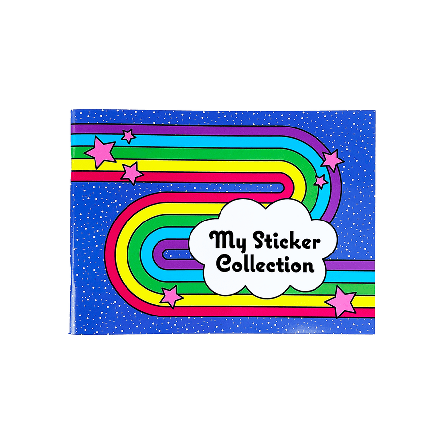 Retro Rainbow Sticker Collector Album