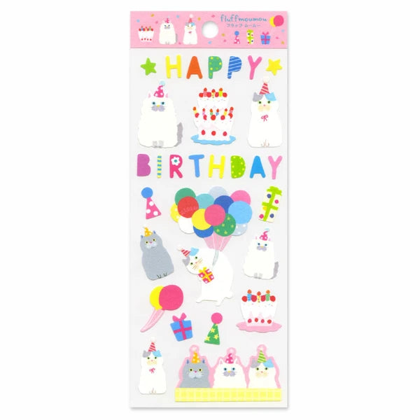 Birthday Cats Stickers
